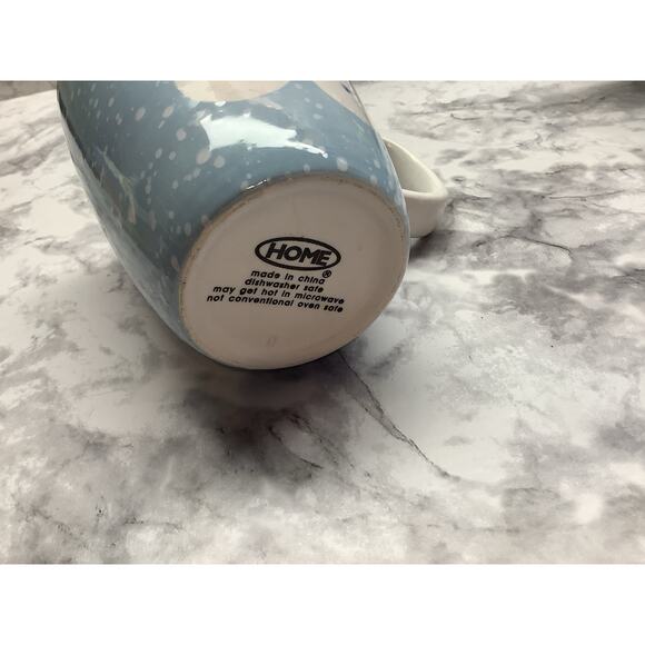 Set of Six Target Home Snowman Blue Winter Frost 12 ounce Coffee Mugs - Picture 3 of 5